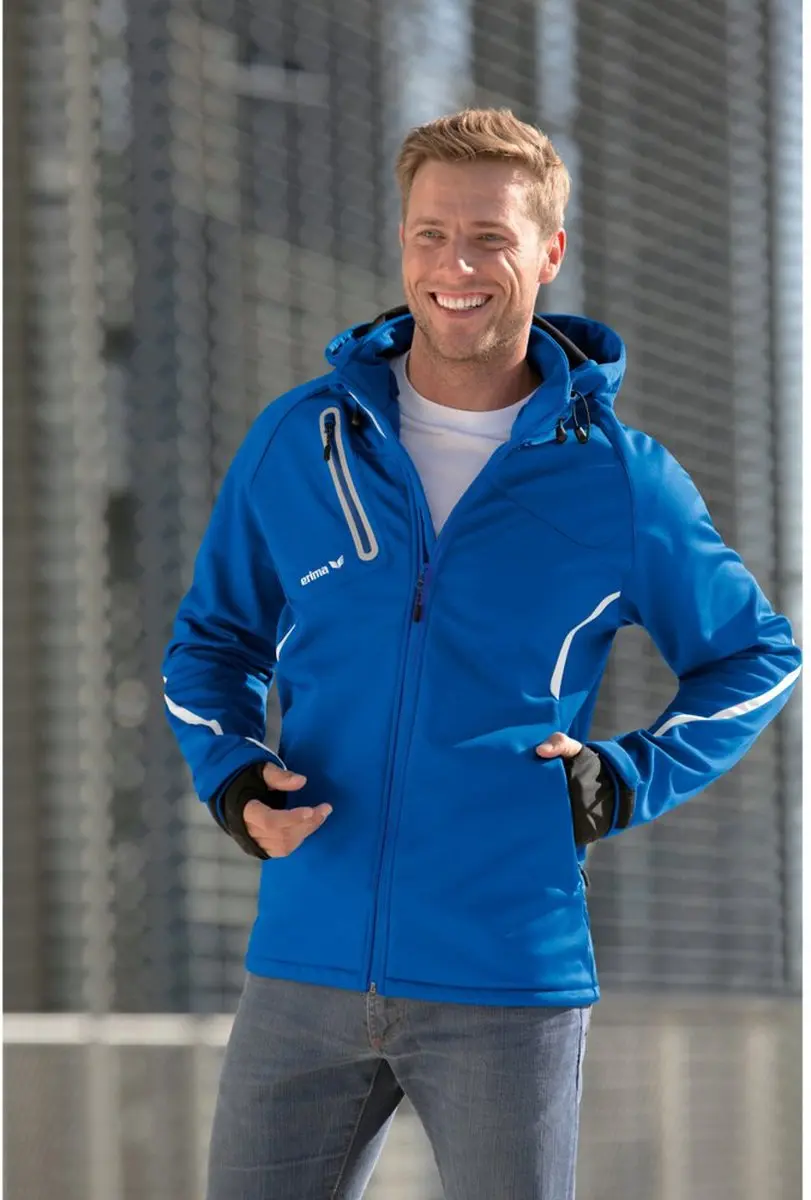 Erima Outdoor Softshell Jack - Blauw Kobalt - 152 - afbeelding 3 van 6