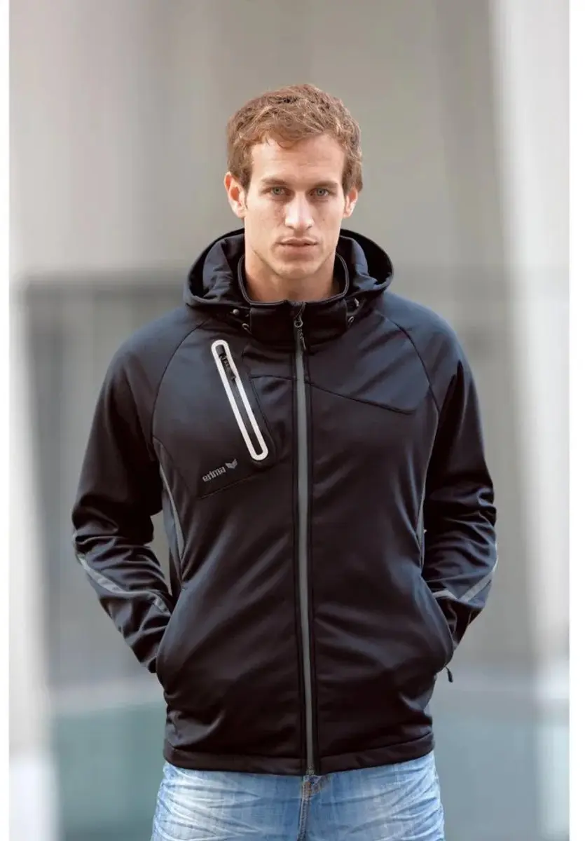 Erima Outdoor Softshell Jack - Zwart - M - afbeelding 4 van 6