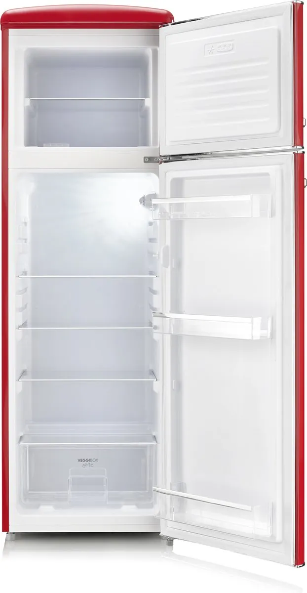Severin RKG 8983 Retro Koelvriescombinatie - 246L - Rood
