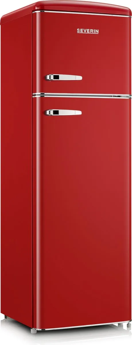 Severin RKG 8983 Retro Koelvriescombinatie - 246L - Rood