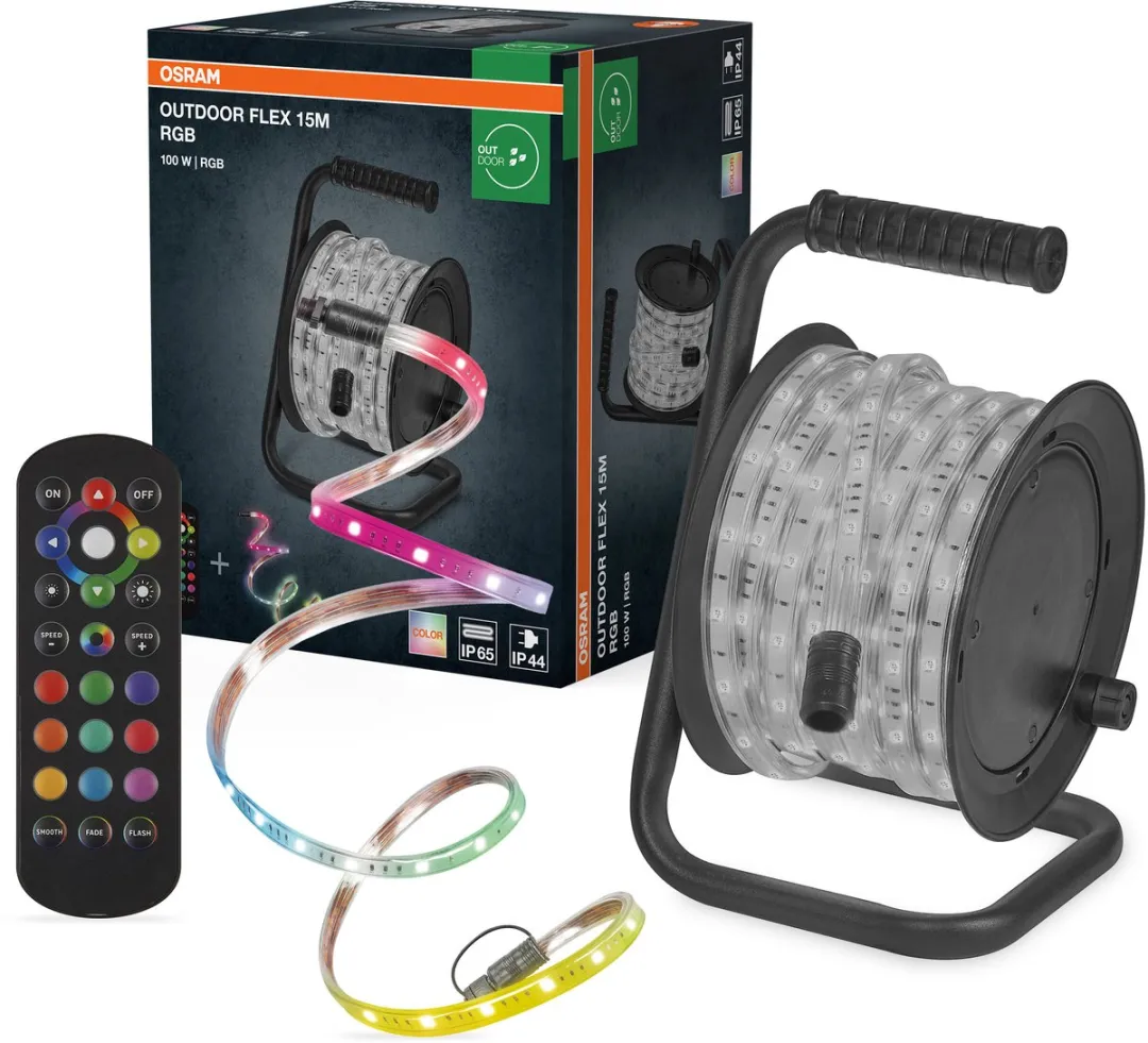 Osram Outdoor Flex RGB LED Strip 15m IP65 - met afstandsbediening