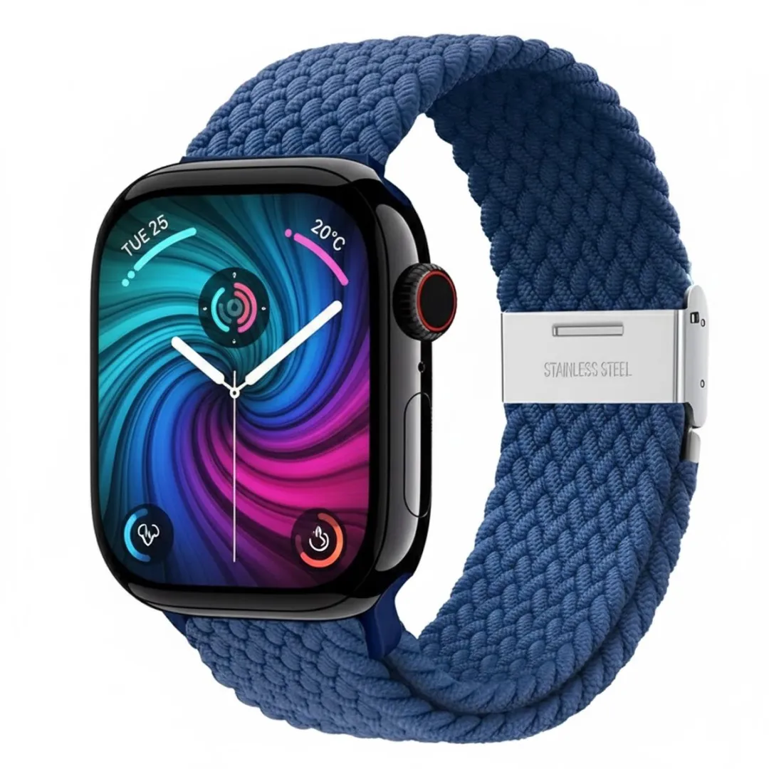 NUVEX Blauw Horlogebandje Apple Watch 38-42mm