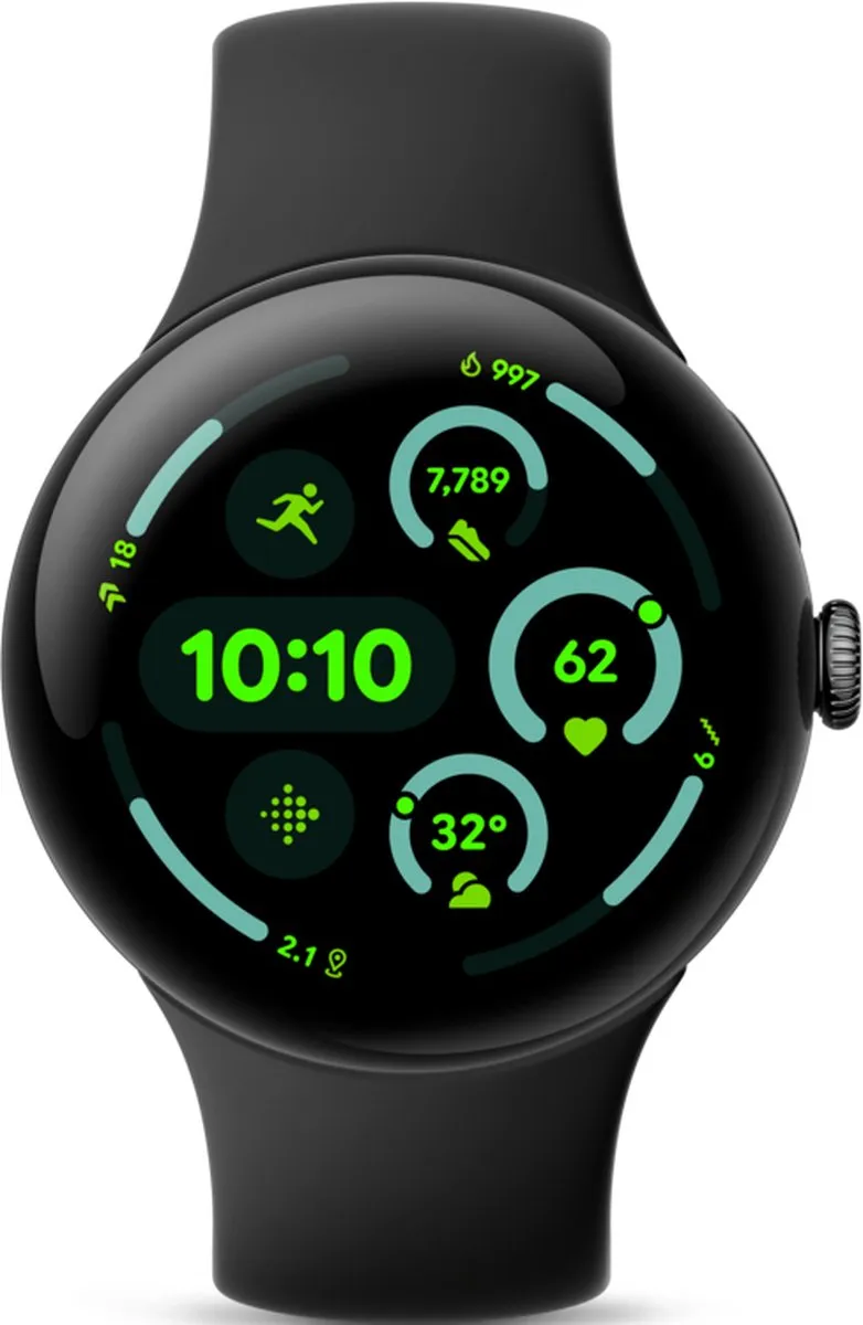 Google Pixel Watch 3 - 45mm - Zwart