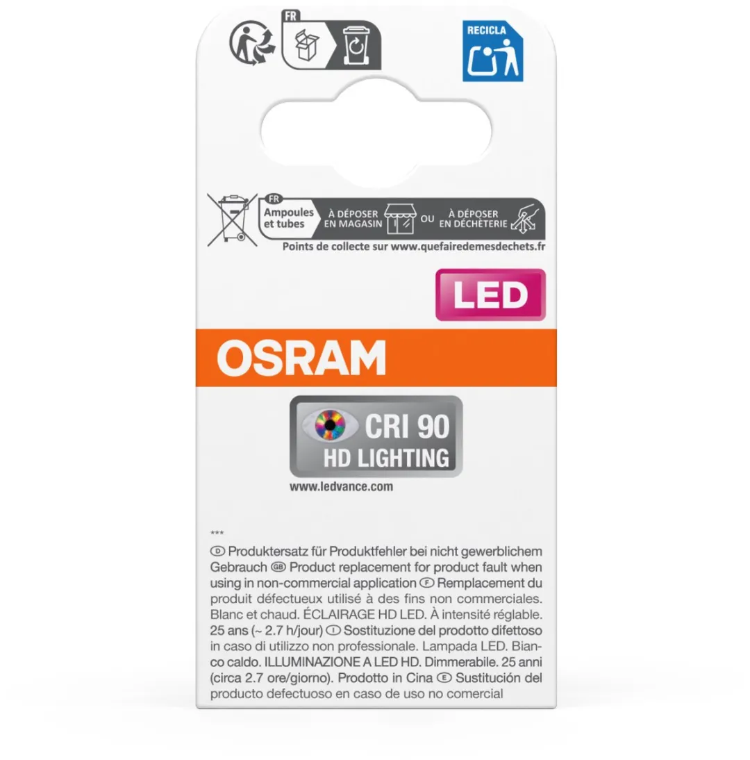 Osram LED Superstar MR16 8W 36° GU5.3 - 2700K - Helder