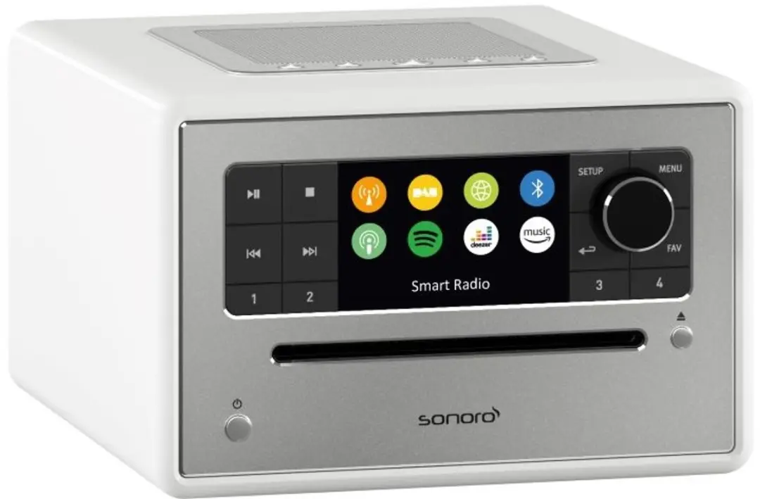 Sonoro Elite SO-9110-200-WH Hybride Radio - Wit - afbeelding 6 van 6