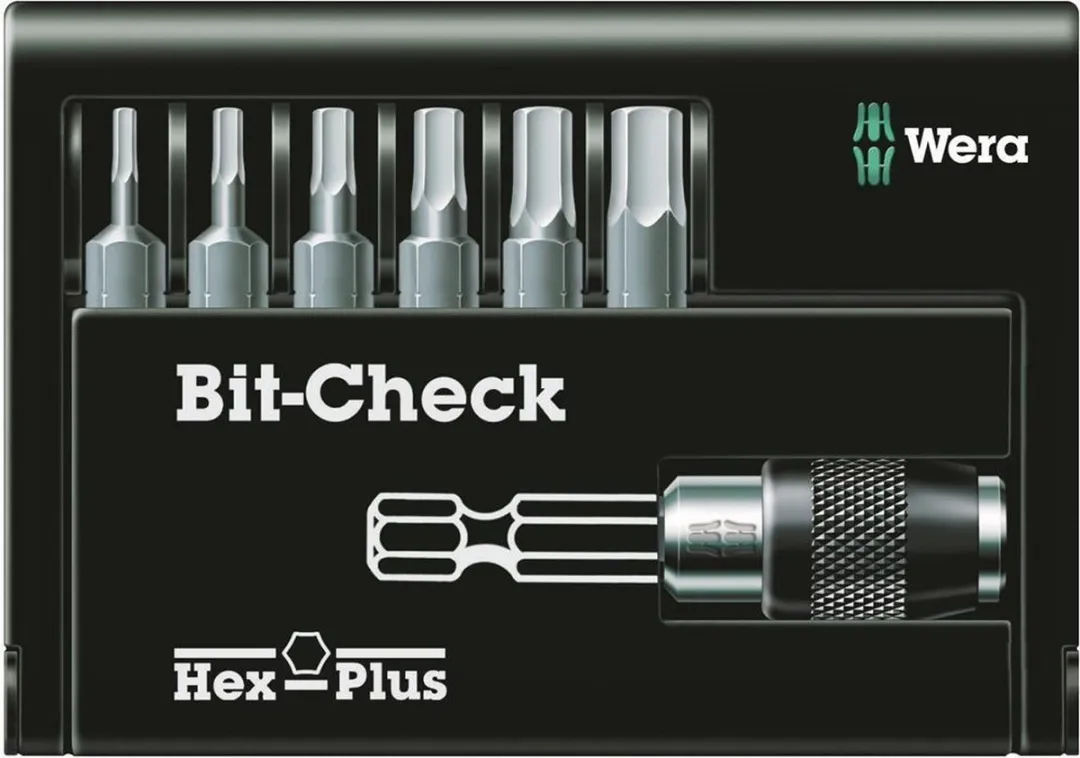 Wera 05056168001 Bit-Check 7-delig Hex-Plus Bitset