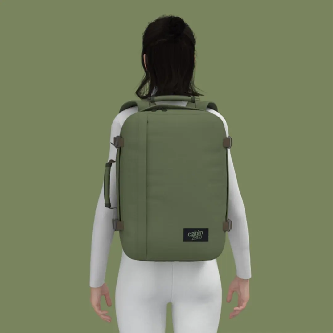 CabinZero Classic 36L Rugzak Groen - afbeelding 6 van 6