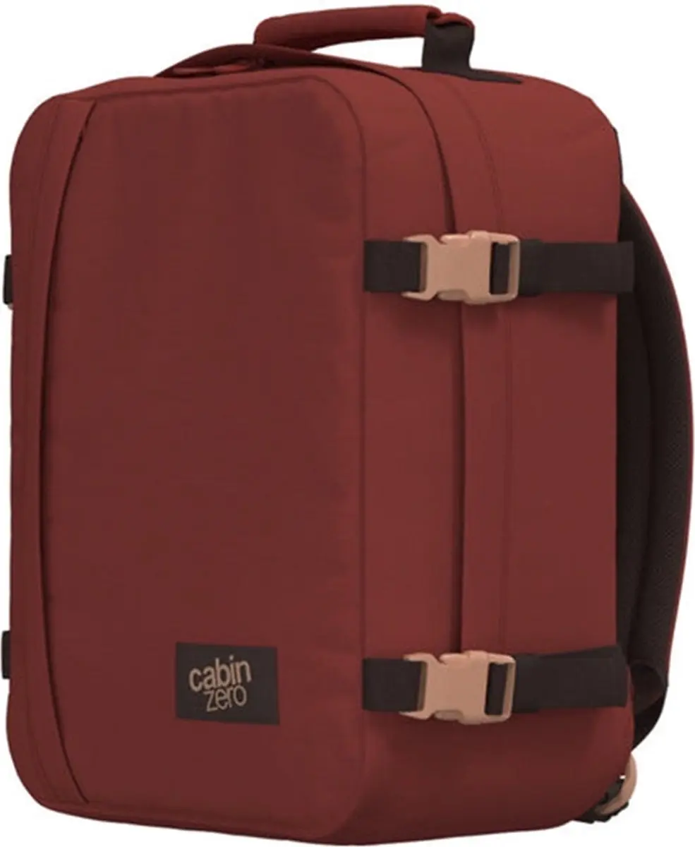 CabinZero Classic 28L Ultra Light Rugzak - Sangria Red - afbeelding 5 van 6
