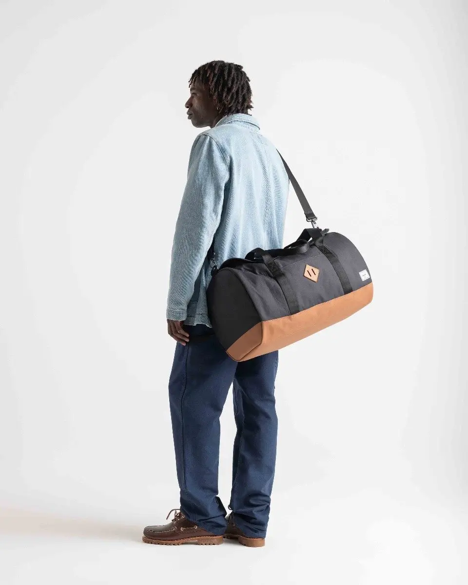 Herschel Heritage Duffle 40L Reistas - Black Tonal - afbeelding 4 van 5