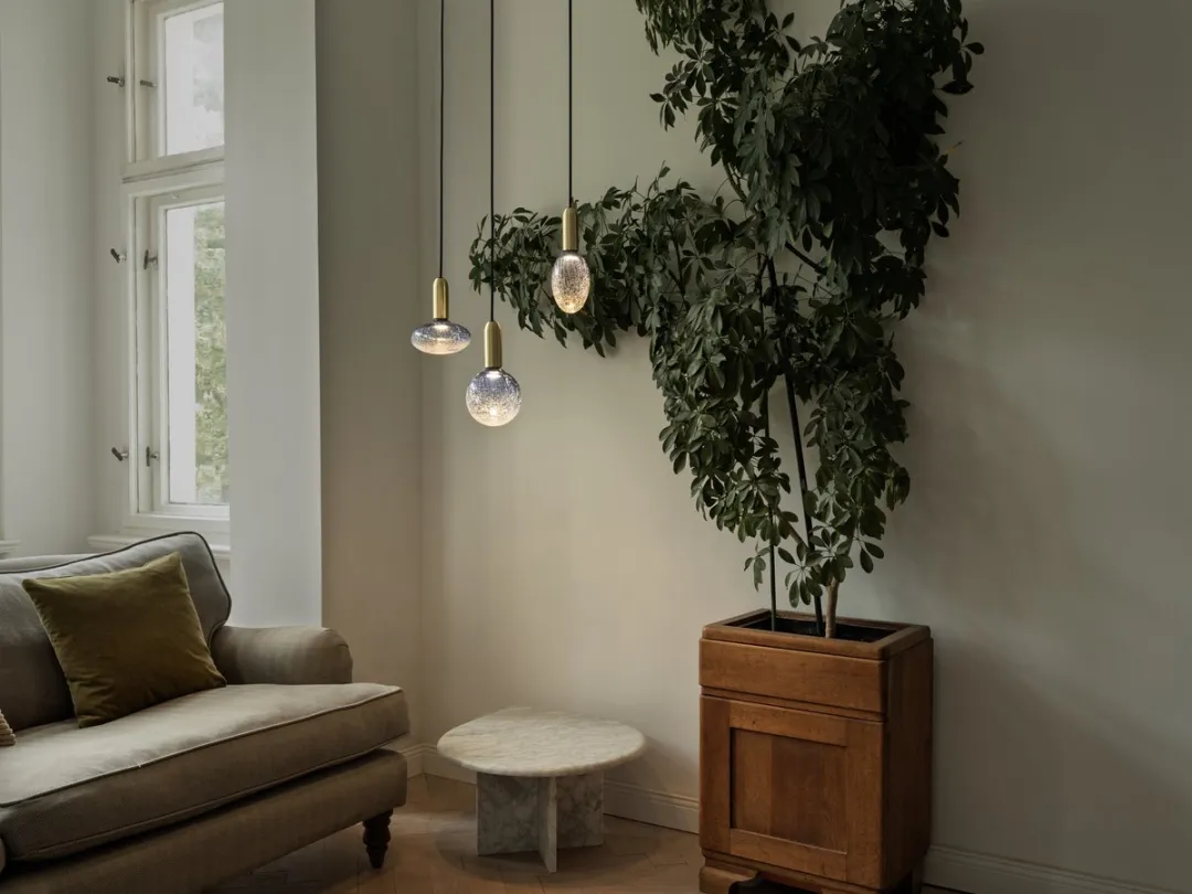 Osram Decor LED Lamp Cracked Glass - 3.5W 2700K Ø90cm - Matblauw