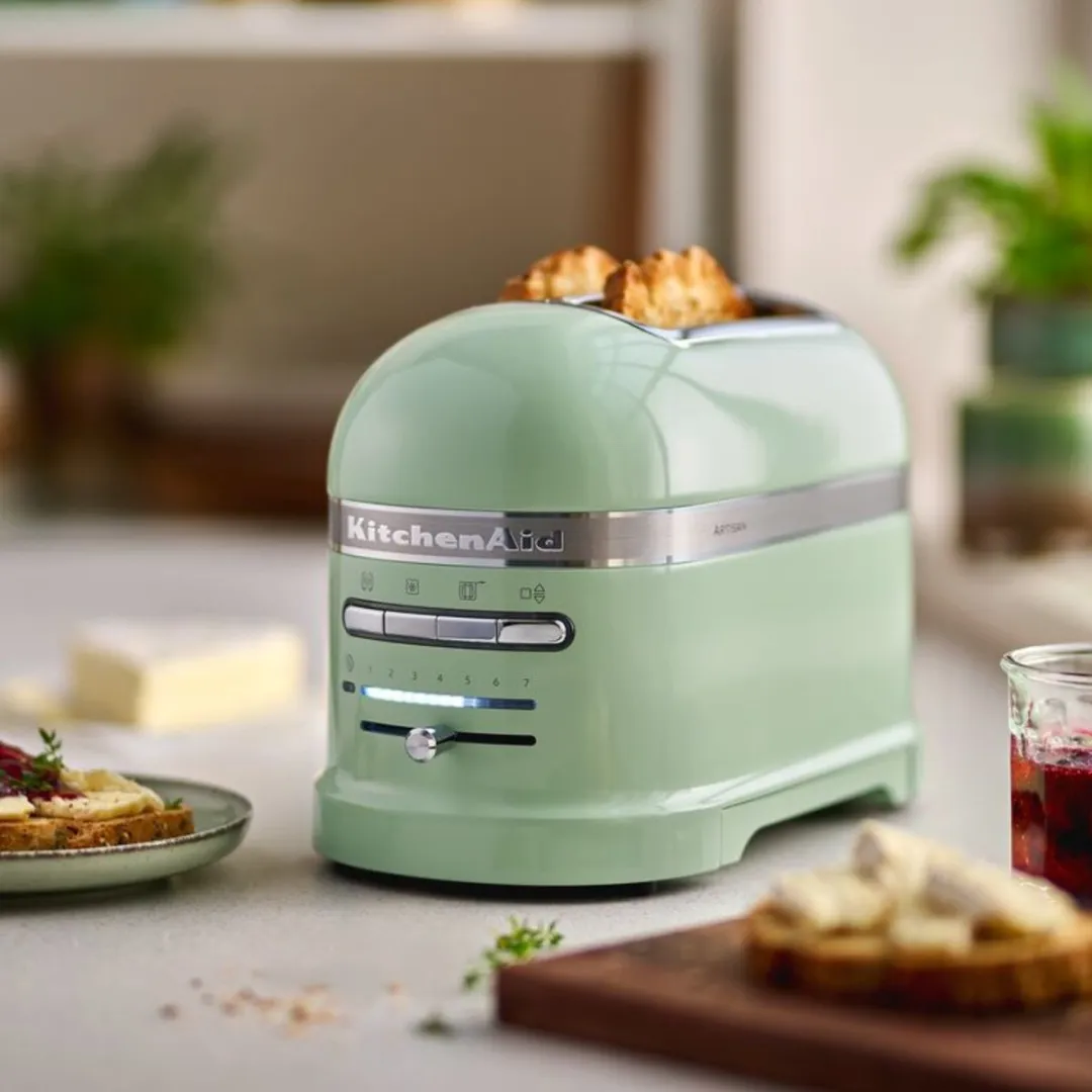 KitchenAid Artisan 5KMT2204E Broodrooster - 2 Sneden - Pistache - afbeelding 5 van 6