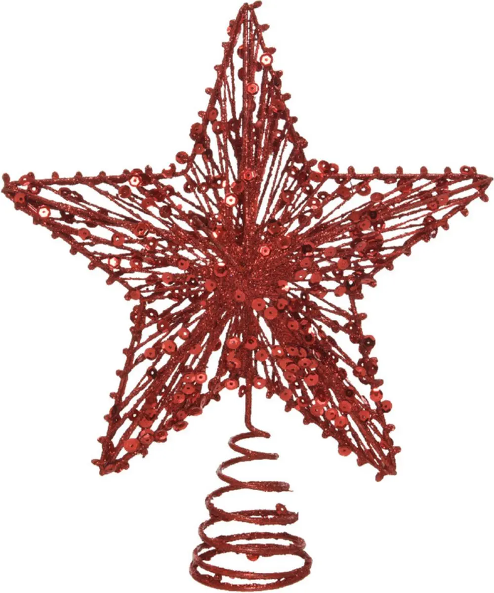 Kunststof ster piek/kerstboom