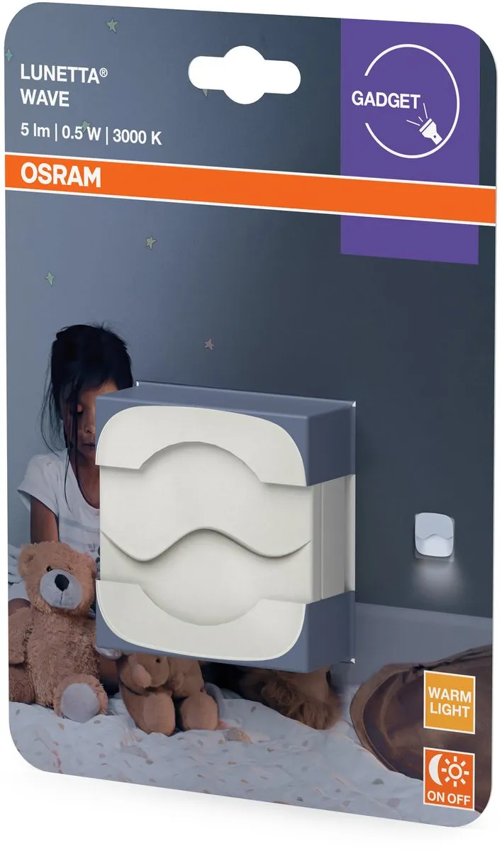 Osram Lunetta Wave Nachtlampje - Warm Wit 3000K