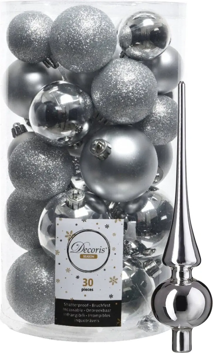 Decoris kerstballen 30x stuks