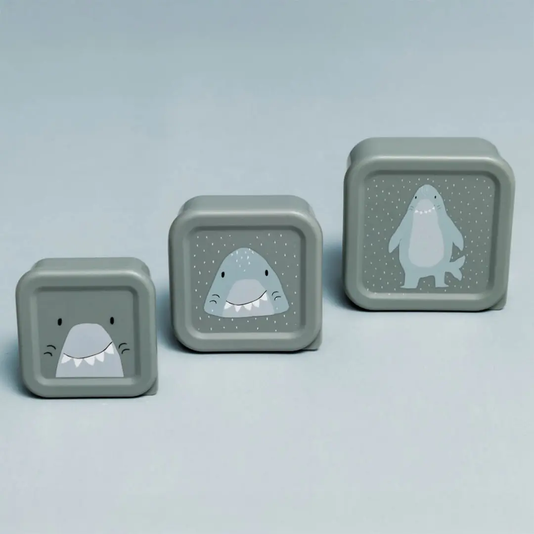Trixie Mr. Shark Snackbox - Set van 3 - 0,25l - afbeelding 3 van 6