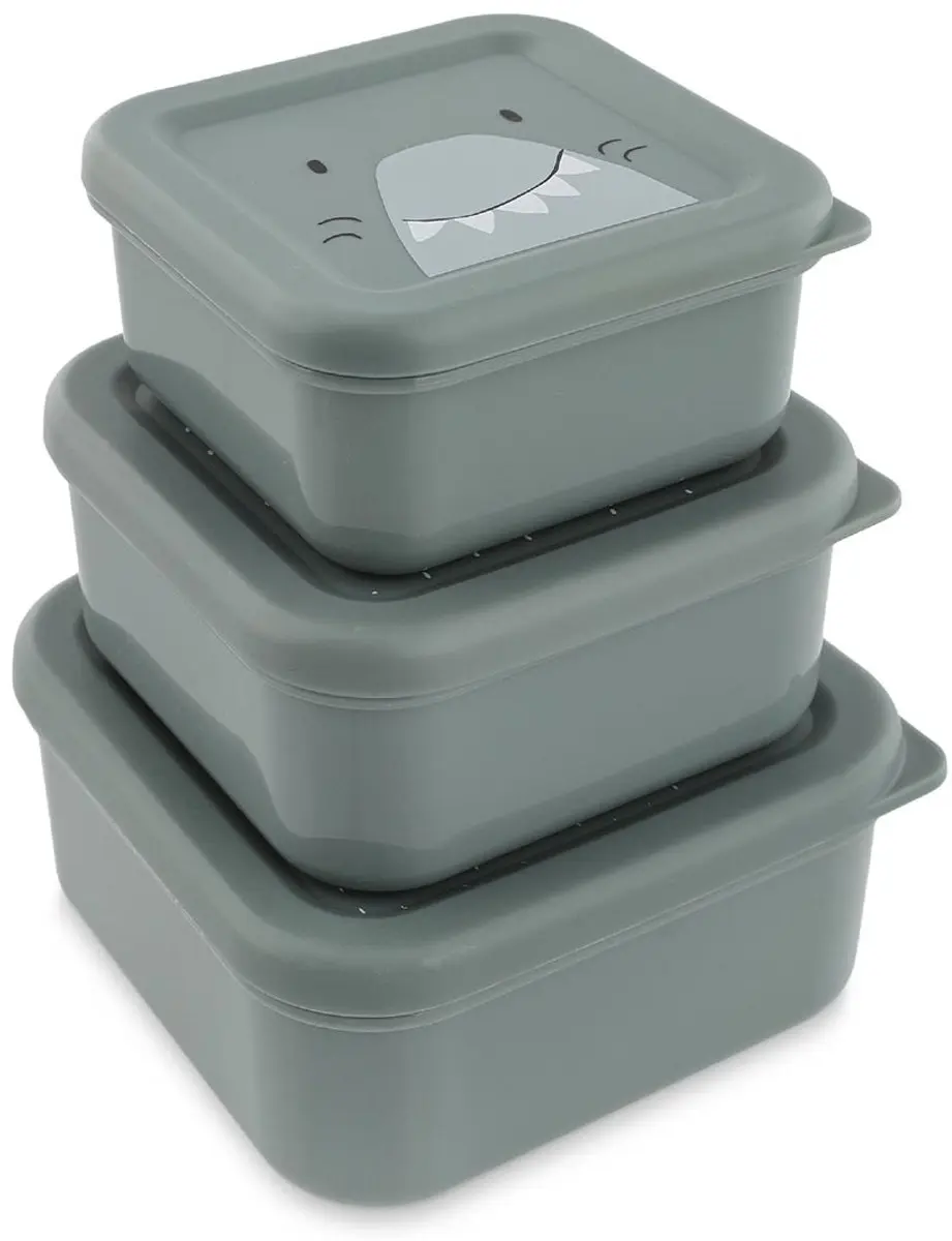 Trixie Mr. Shark Snackbox - Set van 3 - 0,25l - afbeelding 6 van 6