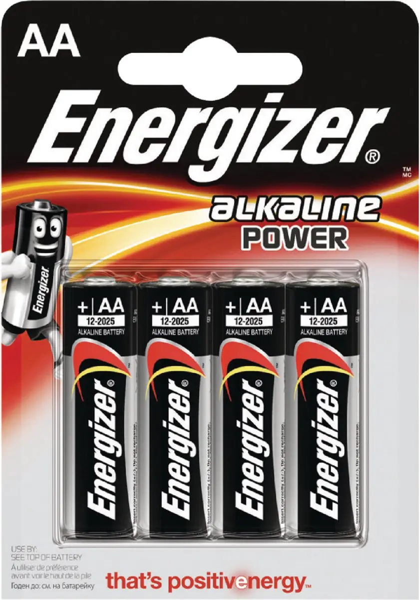 Energizer Power LR06 AA Alkaline Batterij - 4 Stuks - afbeelding 5 van 6