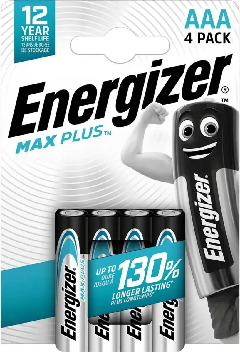 Energizer Max Plus AAA Batterij Alkaline 1.5V