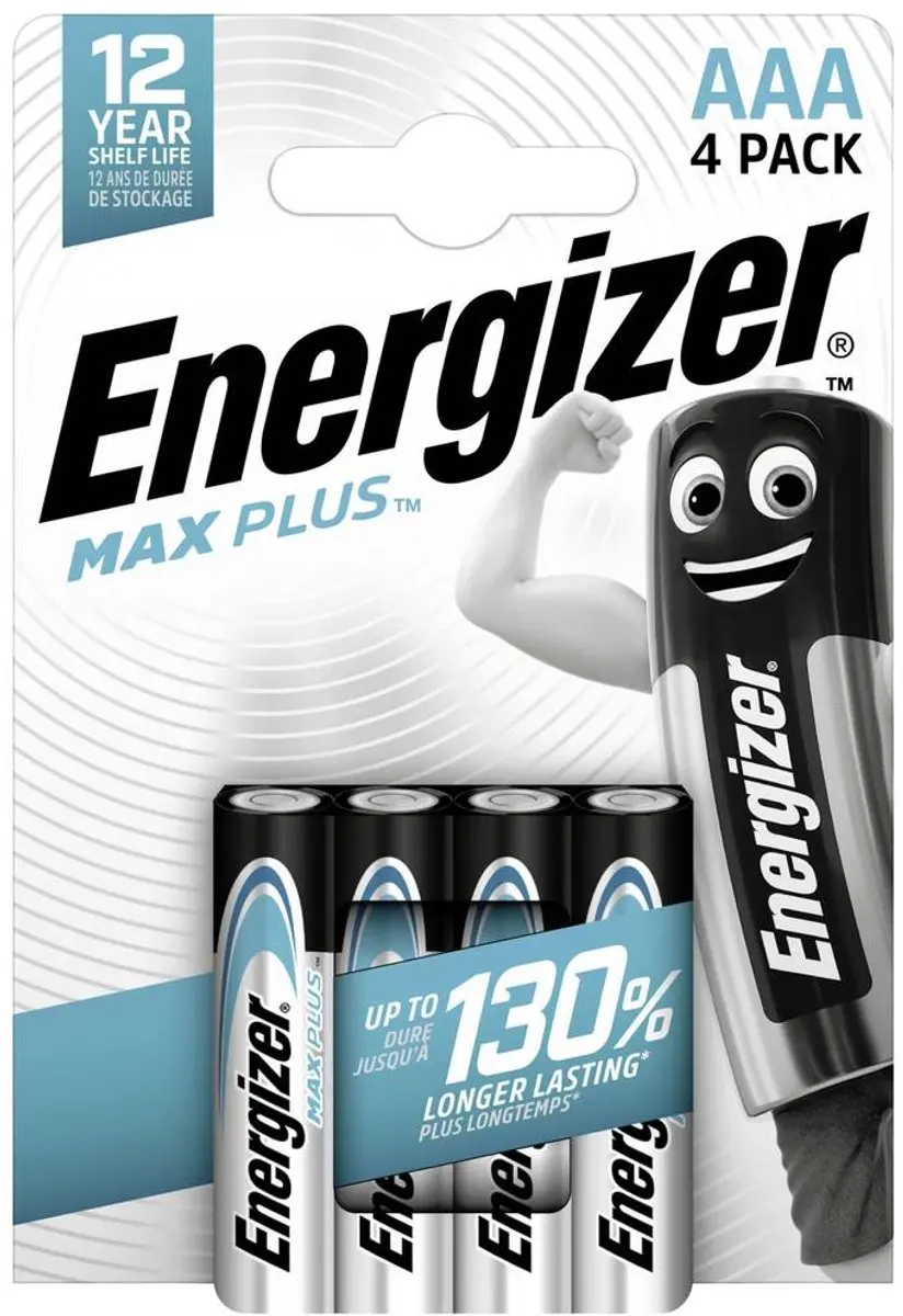Energizer Max Plus AAA Batterij Alkaline 1.5V - 4 stuks - afbeelding 6 van 6