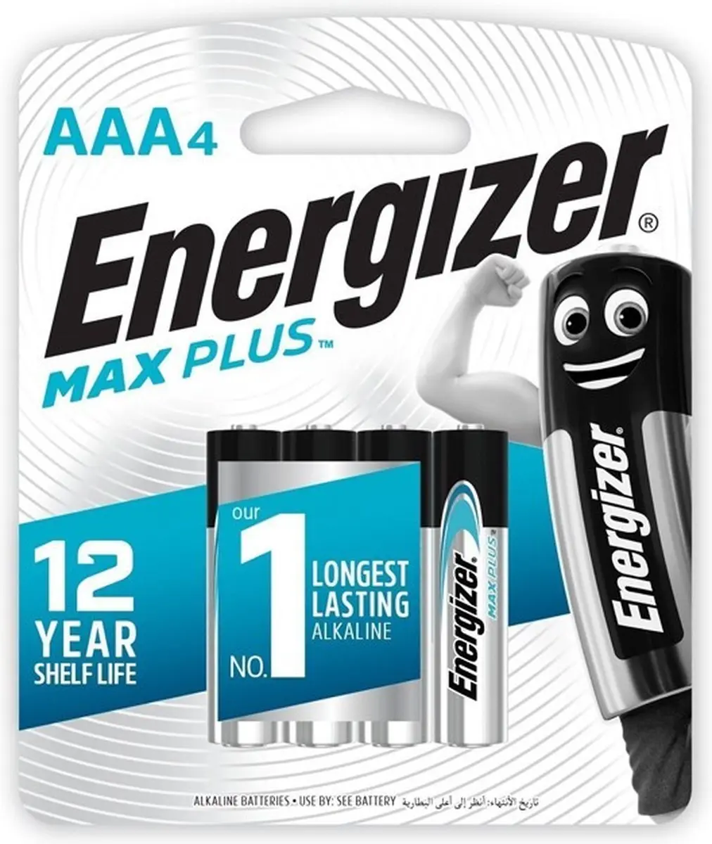 Energizer Max Plus AAA Batterij Alkaline 1.5V - 4 stuks - afbeelding 5 van 6