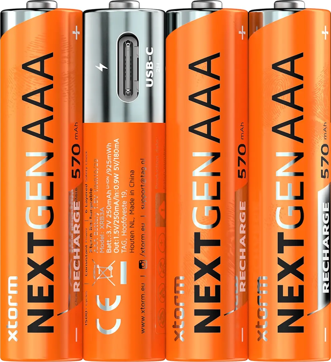 Xtorm NextGen XNG3AB4 AAA Oplaadbare Batterijen