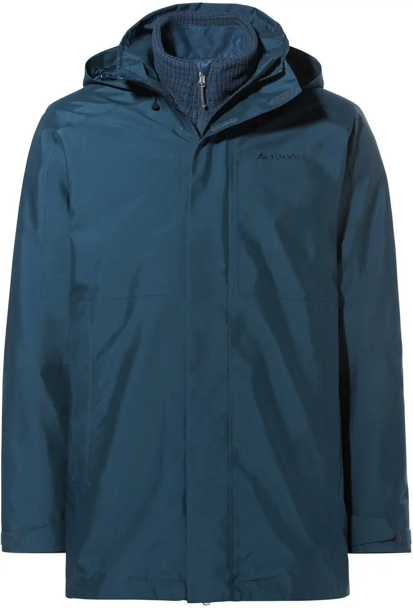 VAUDE Idris 3in1 Parka IV Heren - Dark Sea
