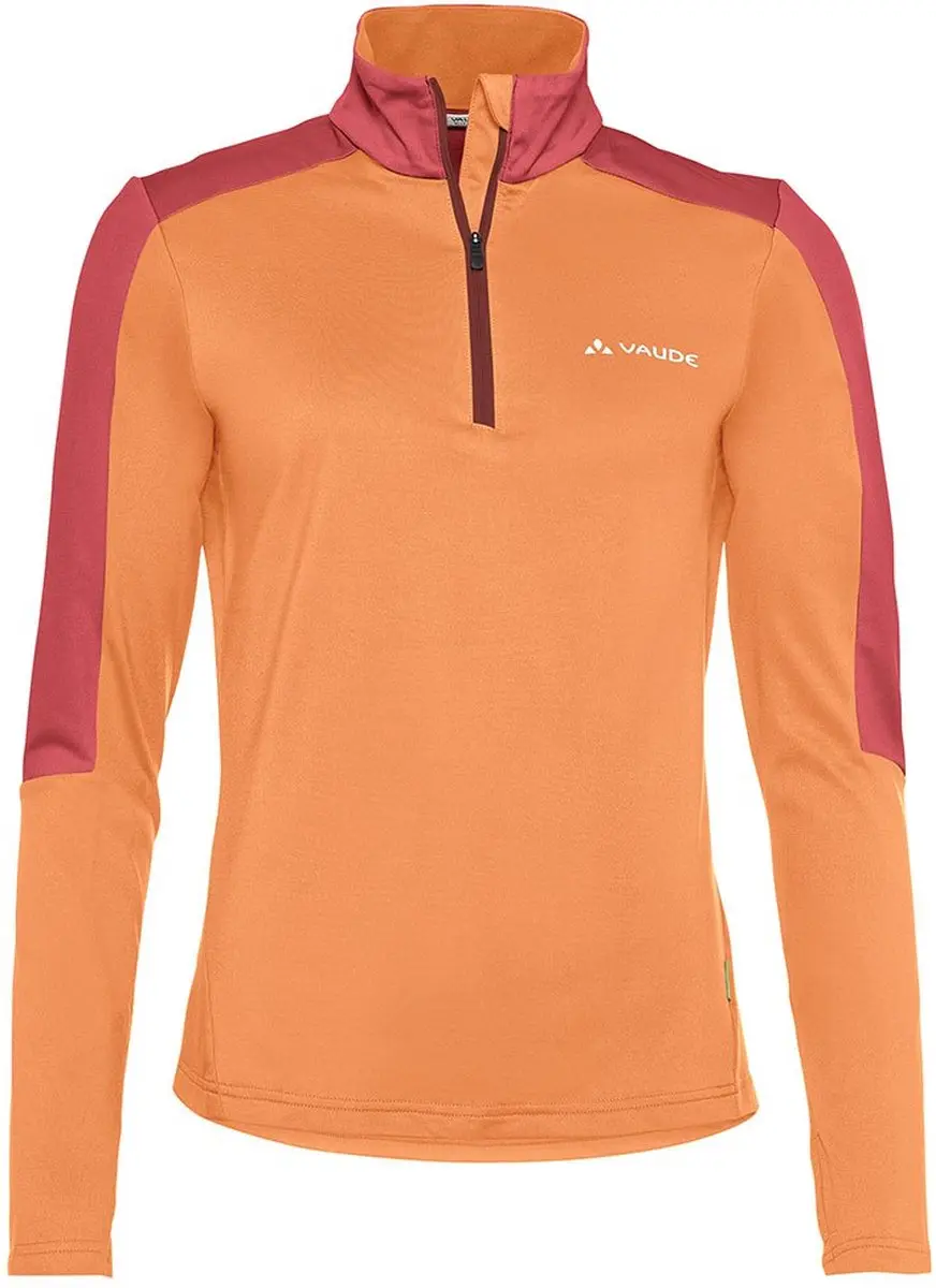 VAUDE Livigno II Dames Halfzip Fleece - Sweet Orange - 42 - afbeelding 4 van 6