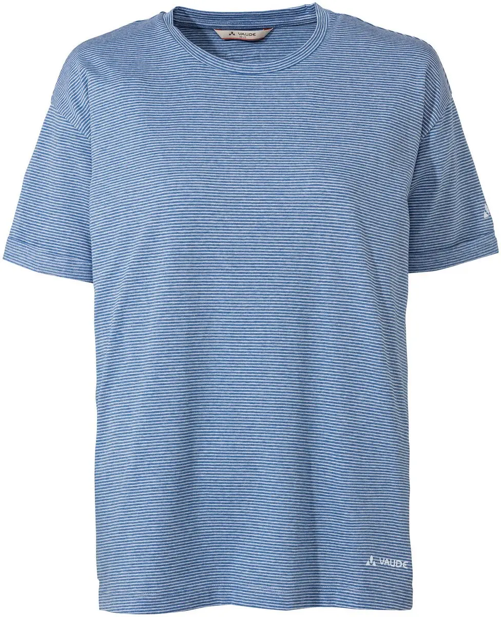 Vaude Mineo Striped T-shirt Met Korte Mouwen Blauw 44 Vrouw