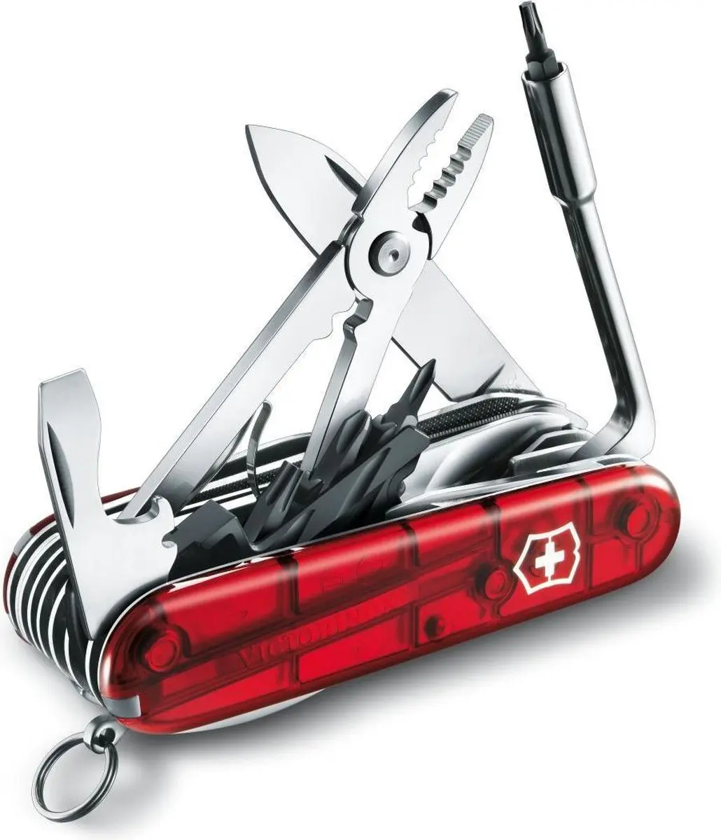 Victorinox CyberTool L 1.7775.T Zakmes - Transparant Rood - afbeelding 5 van 6