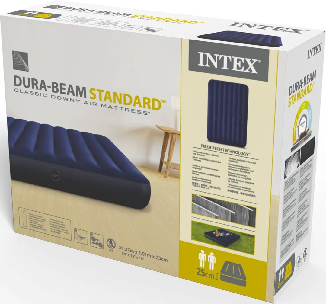 Intex DuraBeam Classic Downy Luchtbed - 191x137x25cm - afbeelding 5 van 6