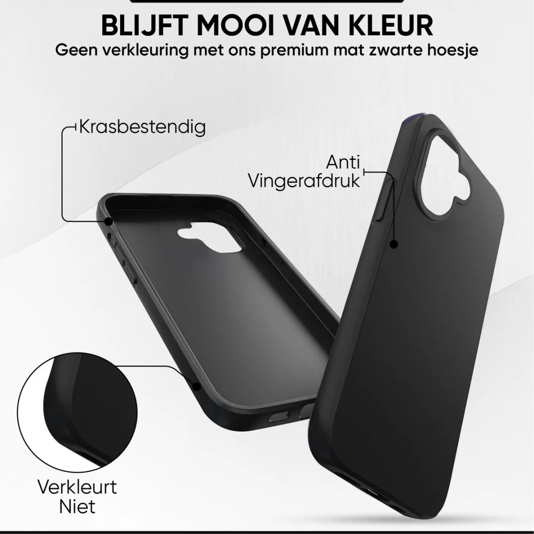 NUVEX iPhone 16 Telefoonhoesje Zwart - MPN 8721161796244 - afbeelding 6 van 6
