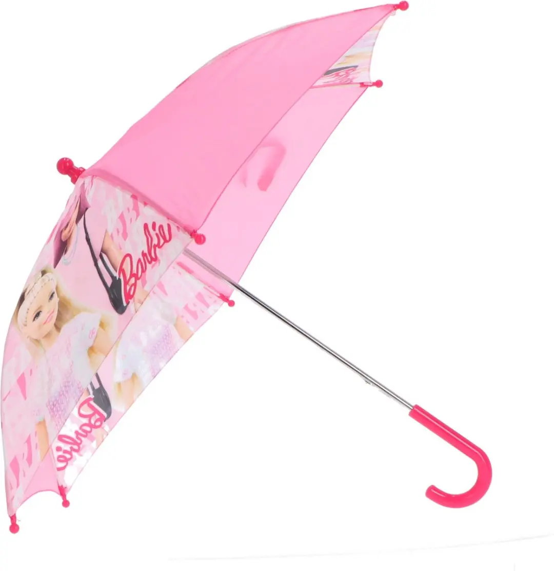 Barbie Kinderparaplu - Metaal frame - Roze - afbeelding 2 van 3