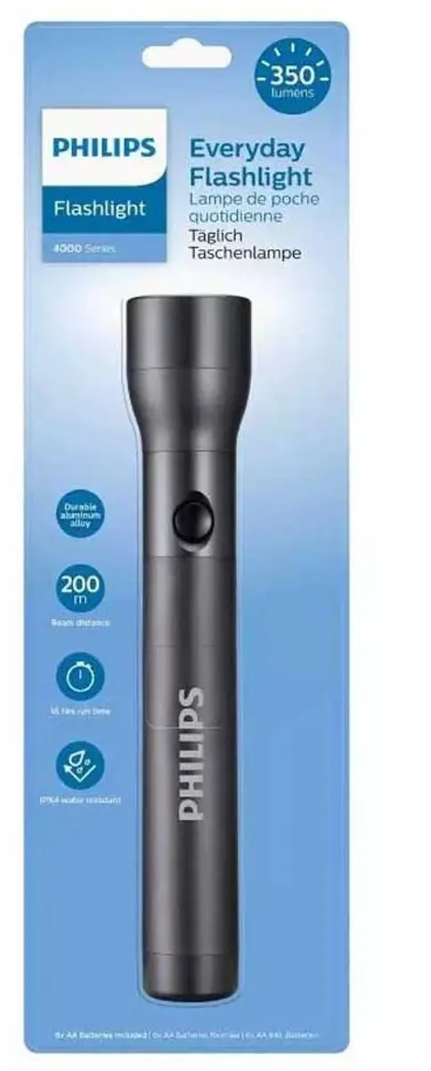 Philips SFL4003T/10 LED-zaklamp - 350 lumen - Zwart - afbeelding 3 van 6