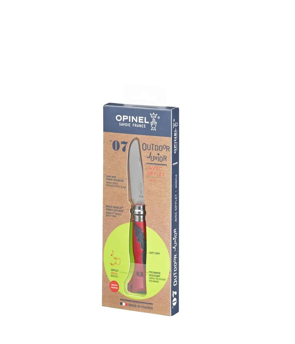 Opinel No.07 Outdoor Junior Zakmes - Rood - afbeelding 3 van 4