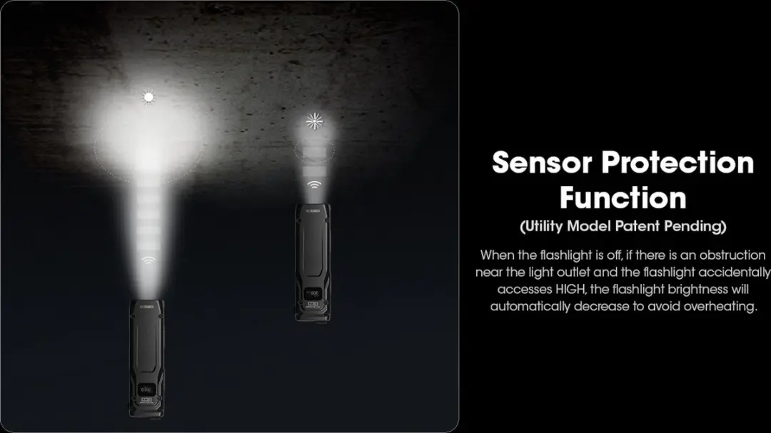 Nitecore EDC23 Oplaadbare Zaklamp - 2500 lumen - Zwart - afbeelding 6 van 6
