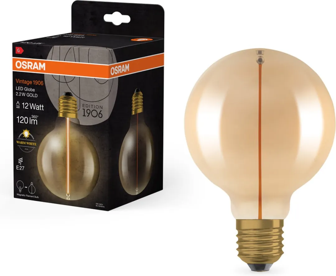 Osram Vintage 1906 Klassieke Globe95-lamp 2,2W