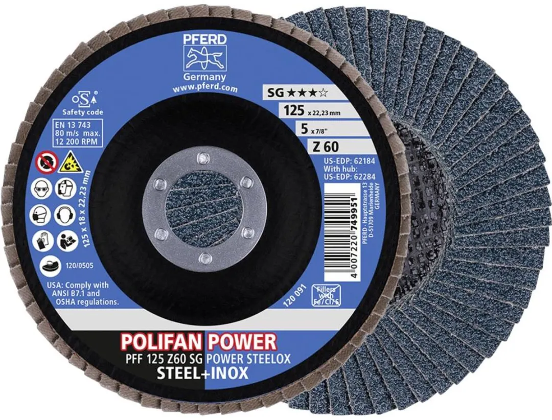 Pferd Polifan Z SG Power SteeLOX Lamellenschijf Ø125mm
