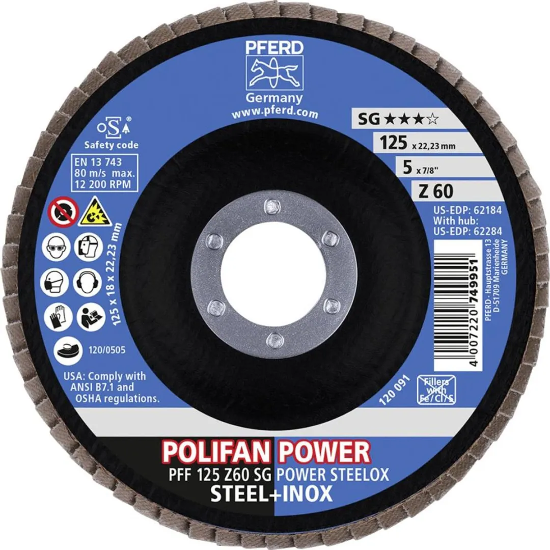Pferd Polifan Z SG Power SteeLOX Lamellenschijf Ø125mm