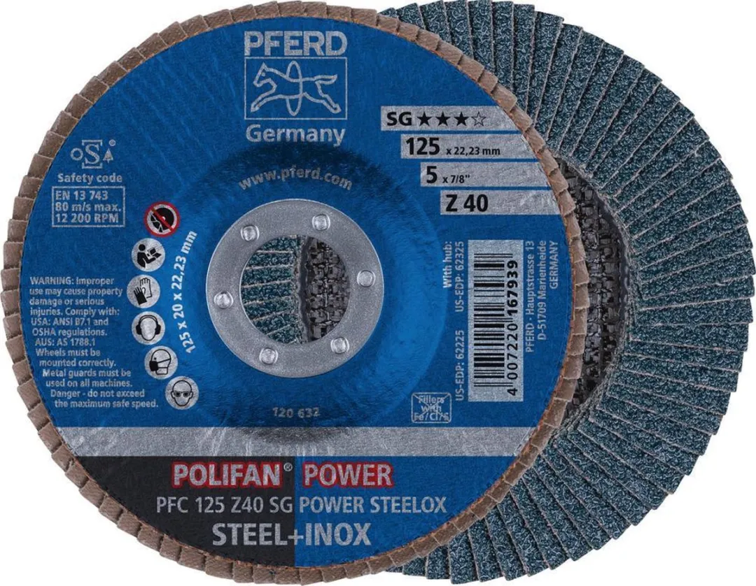 Pferd Polifan Z SG Power SteeLOX Lamellenschijf Ø125mm