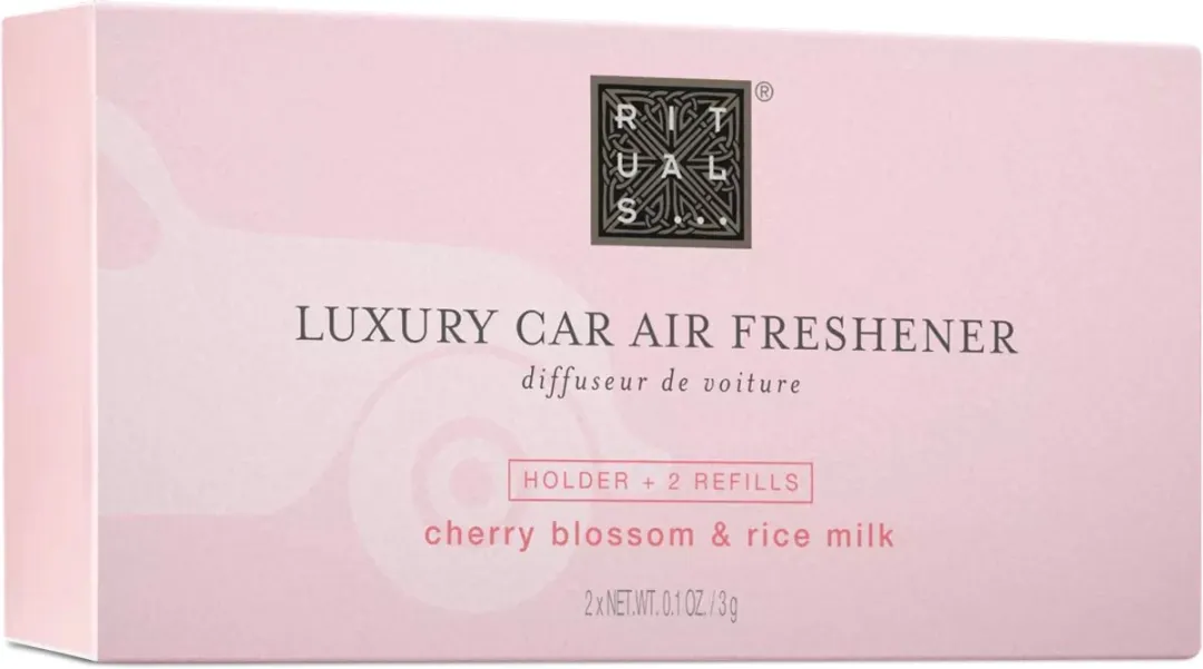 Rituals Auto Parfum Sakura Houten Houder - 3 Stuks Refills 3g
