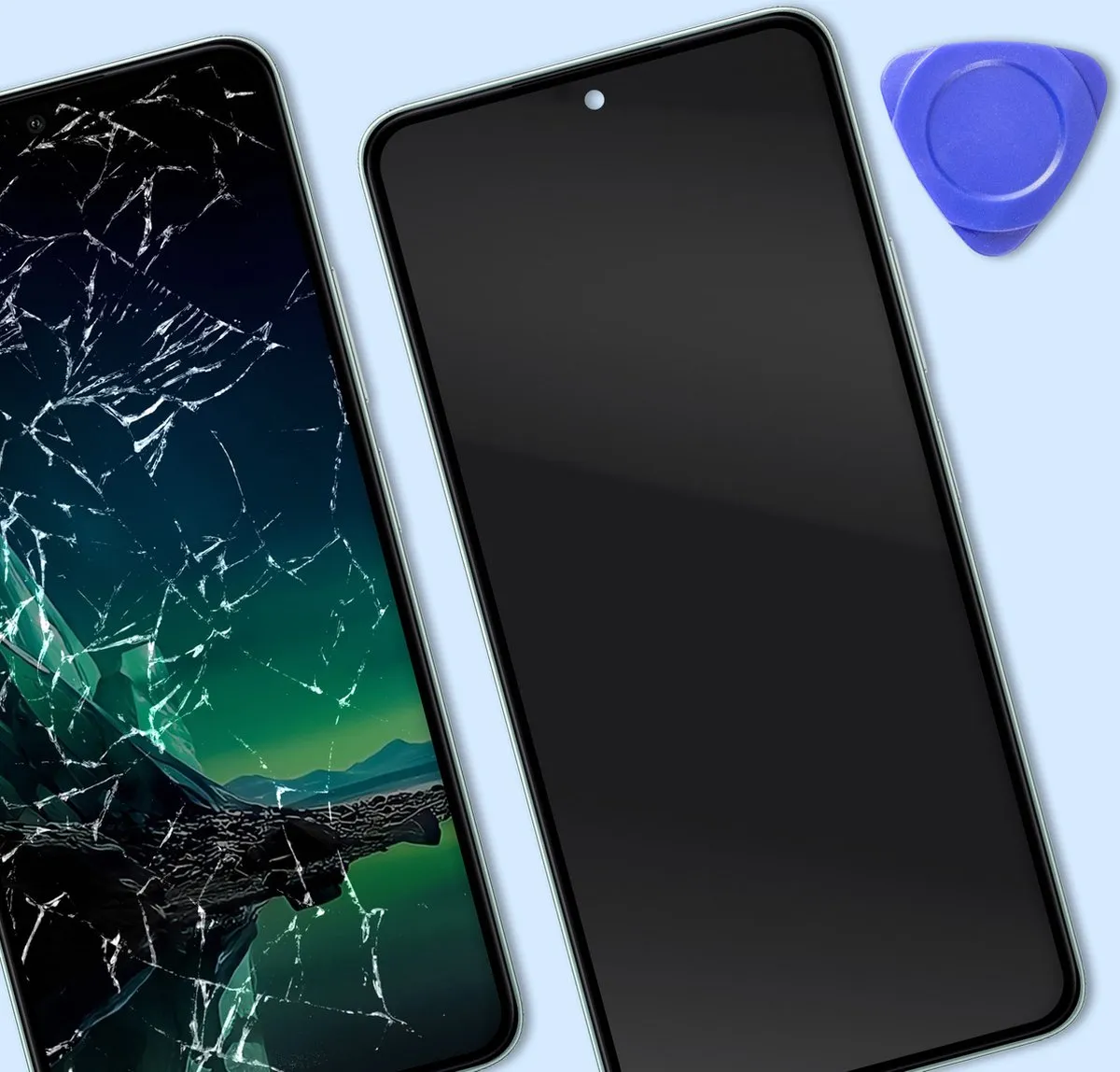 Motorola Scherm + Kader voor Edge 40 Neo - Bleekgroen