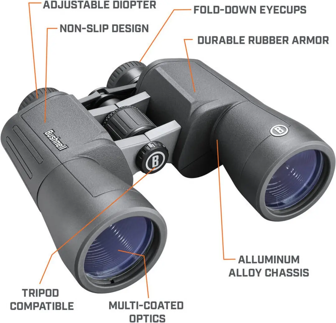 Bushnell Powerview V2 Verrekijker 12x50 PWV1250 - Zwart - afbeelding 2 van 6
