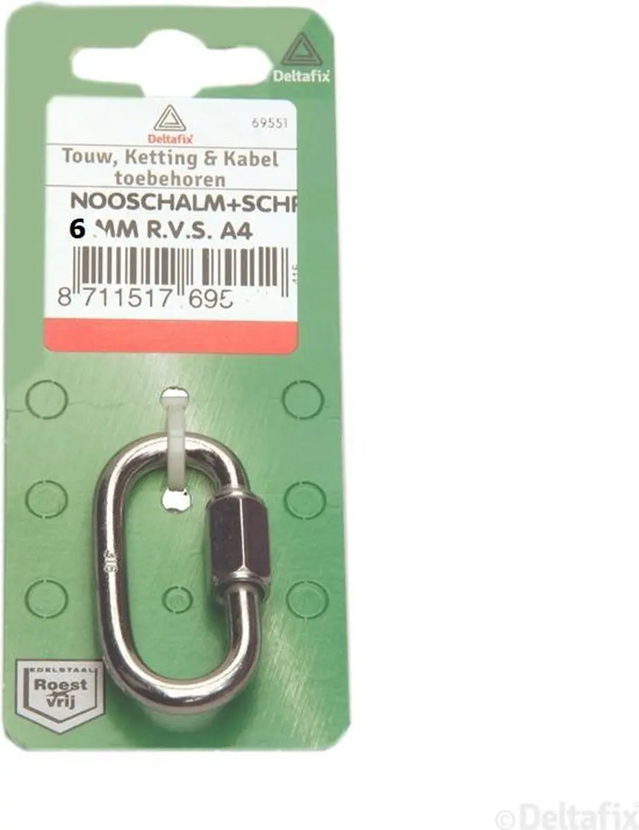 Deltafix Noodschalm RVS 6mm
