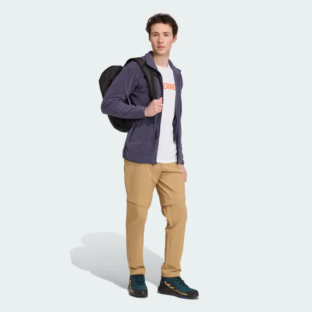 adidas Terrex Multi Essentials Fleece Jack - Blauw - afbeelding 2 van 6