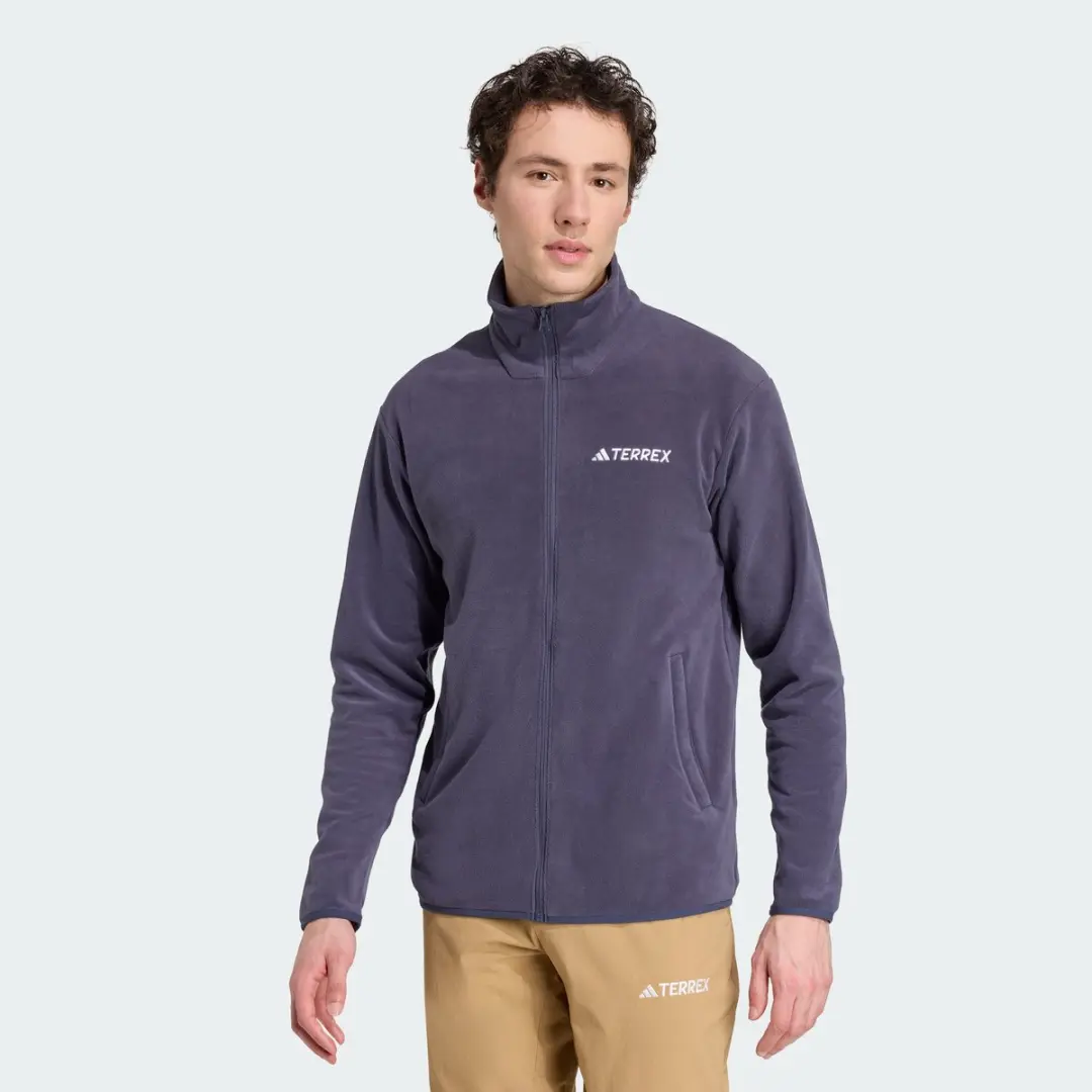 adidas Terrex Multi Essentials Fleece Jack - Blauw - afbeelding 6 van 6