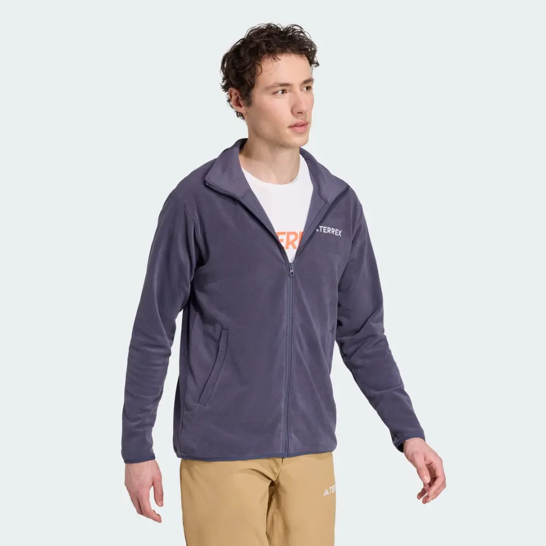 adidas Terrex Multi Essentials Fleece Jack - Blauw - afbeelding 5 van 6