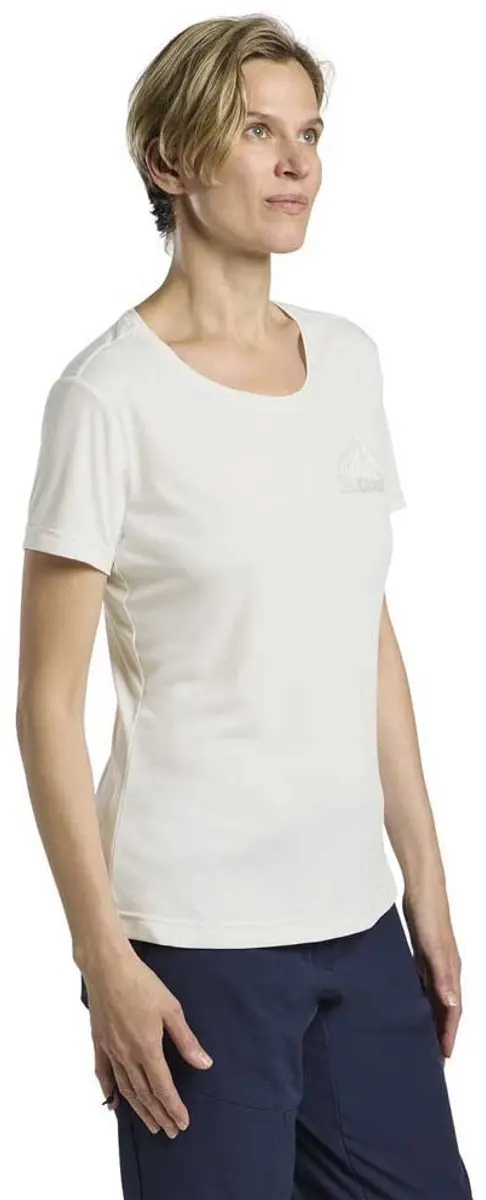 Jack Wolfskin Peak Graphic T-shirt Met Korte Mouwen Wit XL Vrouw