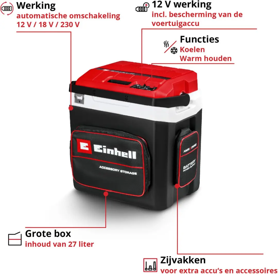 Einhell TE-COL 18/27 Li Solo Accu Koelbox - 27L - afbeelding 2 van 6