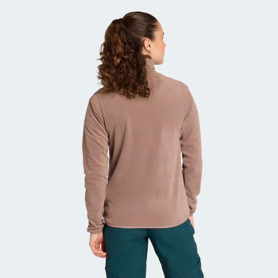 adidas Terrex Multi Essentials Fleece Jack Dames - Bruin - afbeelding 6 van 6