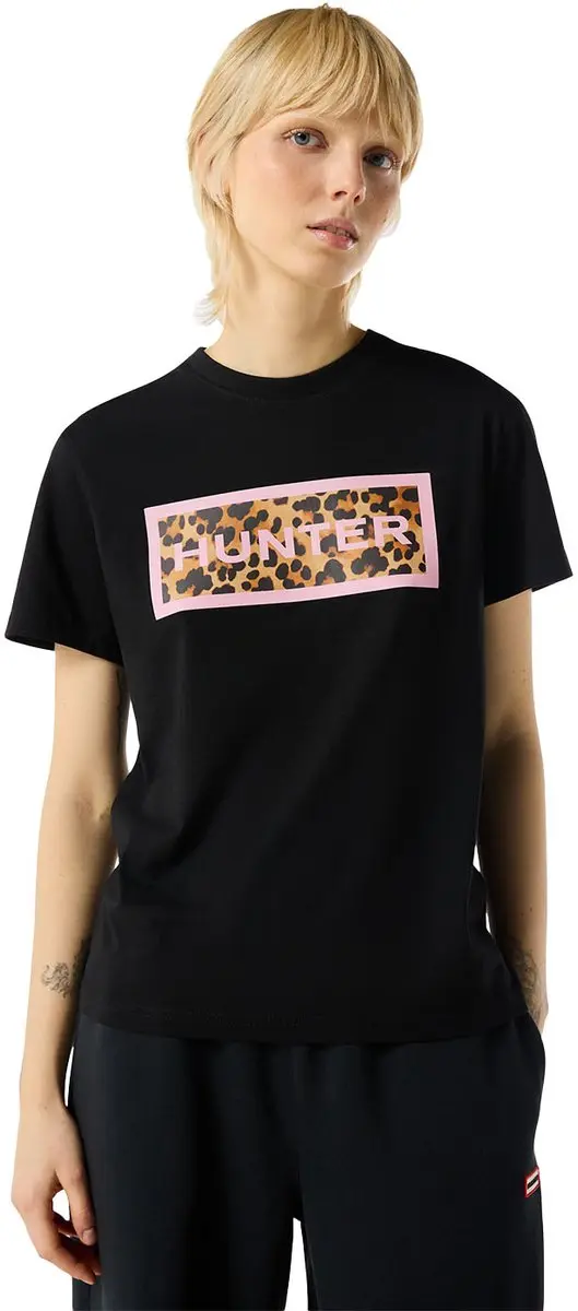 Hunter Red Label Essentials Filled Logo Tee Black
